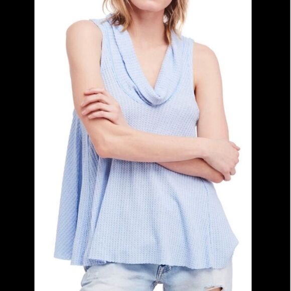 We the Free Waffle Knit Tank Medium - Picture 1 of 4